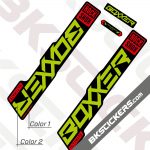 Rockshox Boxxer 2021 stickers kit Black Forks