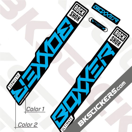 Rockshox Boxxer 2021 stickers kit Black Forks