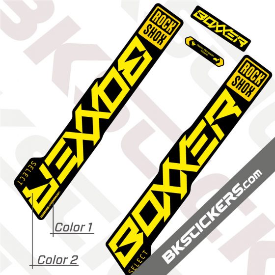 Rockshox Boxxer 2021 stickers kit Black Forks