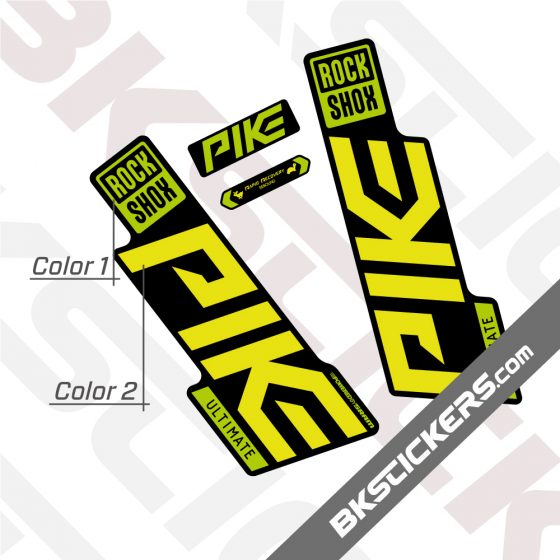 Rockshox Pike 2020 stickers kit Black Forks 03