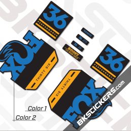 FOX 36 Performance 2019 Decals Black Forks - bkstickers.com