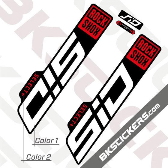 Rockshox SID 2021 Black Fork Decals kit - BkStickers.com