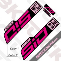 Rockshox SID SL 2021 Black Fork Decals kit - BkStickers.com