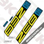 Rockshox ZEB 2021 Black Fork Decals kit - BkStickers.com