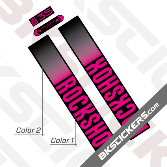 Rockshox 35 2021 Black Fork Decals kit - BkStickers.com