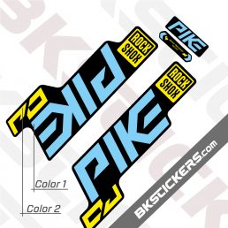 Rockshox Pike 2021 Black Fork Decals kit