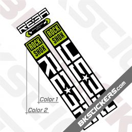 Rockshox Reba 2021 Black Fork Decals kit - BkStickers.com