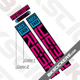 Rockshox Reba 2021 Black Fork Decals kit - BkStickers.com