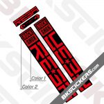 Rockshox Reba 2021 Black Fork Decals kit - BkStickers.com