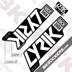 Rockshox Lyric 2021 Black Fork Decals kit