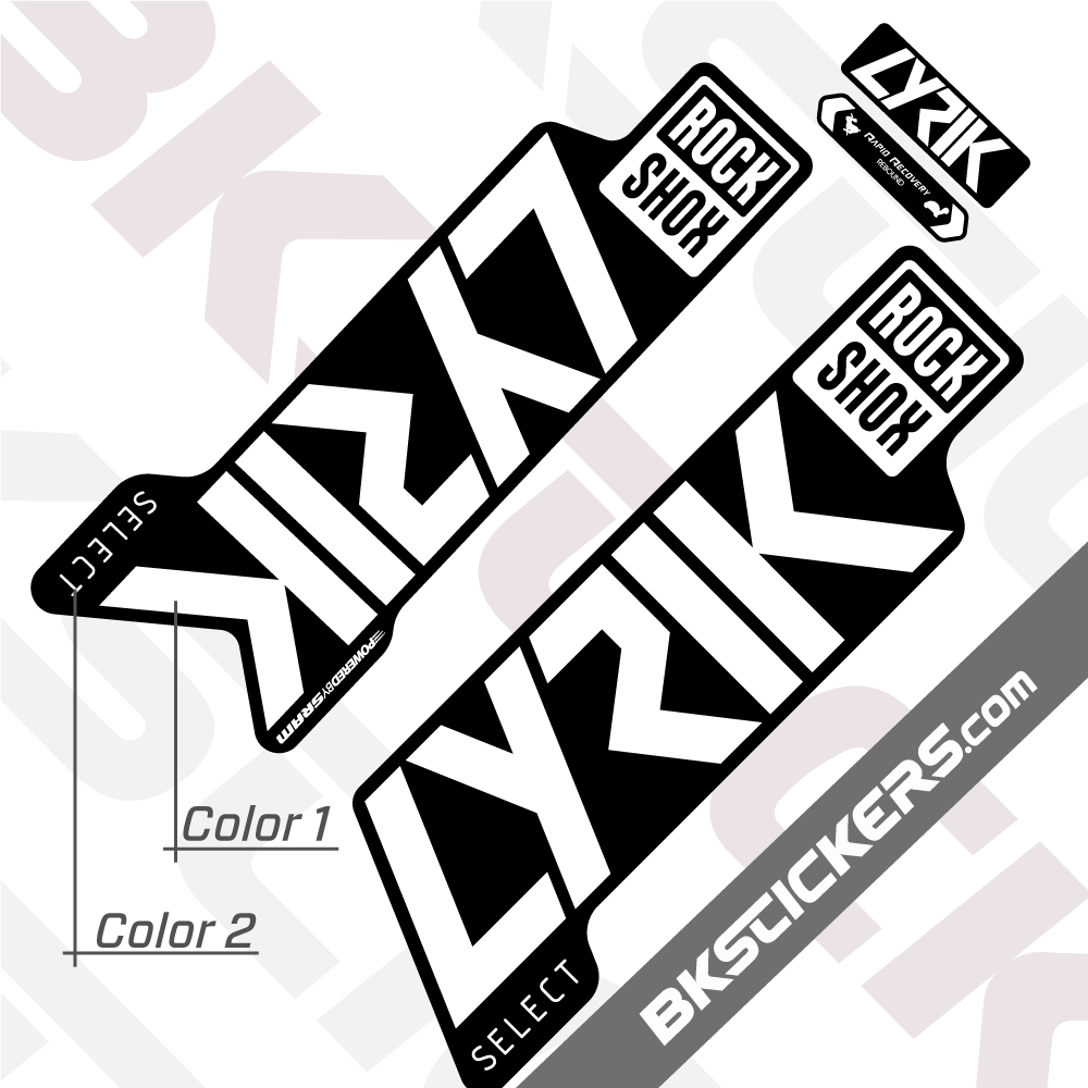 Rockshox lyrik sales decal kit