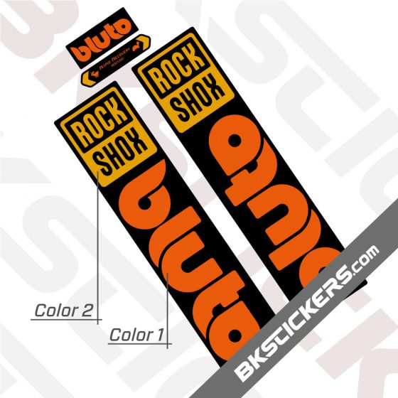Rockshox Bluto 2021 Black Fork Decals kit
