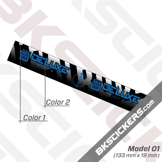 Rockshox Deluxe 2021 Rear Shock Decals kit 02