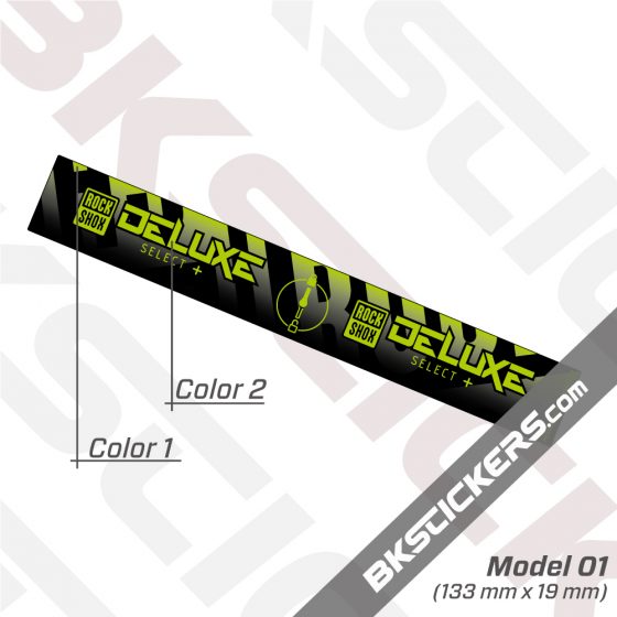 Rockshox Deluxe 2021 Rear Shock Decals kit 03