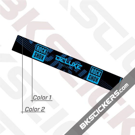 Rockshox Deluxe 2021 Rear Shock Decals kit