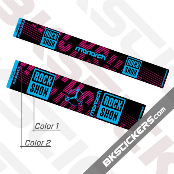 Rockshox Monarch 2021 Rear Shock Decals kit