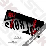 Rockshox SID Luxe Select Plus 2021 Invert Rear Shock Decals kit