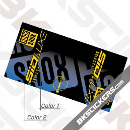 Rockshox SID Luxe Select Plus 2021 Invert Rear Shock Decals kit