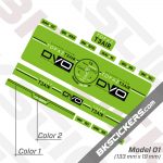 DVO Topaz T3 Air 2016 Rear Shock Decal kit 01