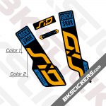 Rockshox SID 120 2020 Black Fork Decals kit 03