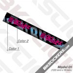 Rockshox Deluxe Ultimate 2021 Remote Rear Shock Decals kit 01
