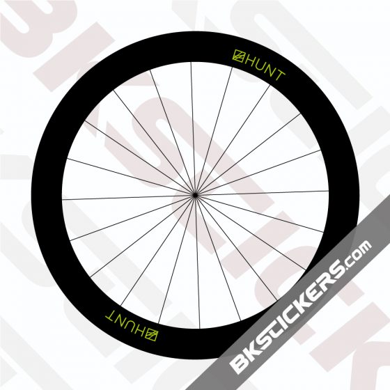 HUNT 50 Carbon Aero Disc Decals Kit - Bkstickers.com Rim Stickers