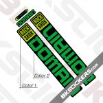 Rockshox Domain 2022 Black Fork Decals kit - BkStickers.com