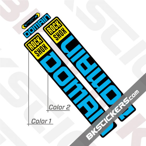 Rockshox Domain 2022 Black Fork Decals kit - BkStickers.com