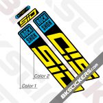 Rockshox SID 2022 Black Fork Decals kit