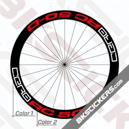 Cero RC50 Disc Carbon Clincher Decals Kit - Bkstickers.com Rim Stickers