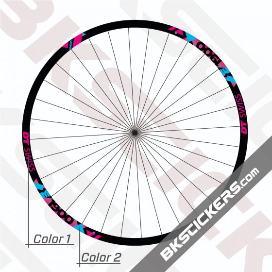 DT Swiss E 1900 Spline 30 Decals Kit - BkStickers.com - Rim stickers