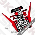 SR Suntour Axon Werx 34 EQ 2021 Black Fork Decals kit - BkStickers.com