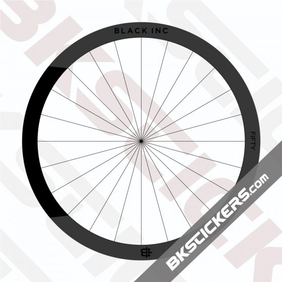 Black Inc FIFTY Carbon Decals Kit - bkstickers.com