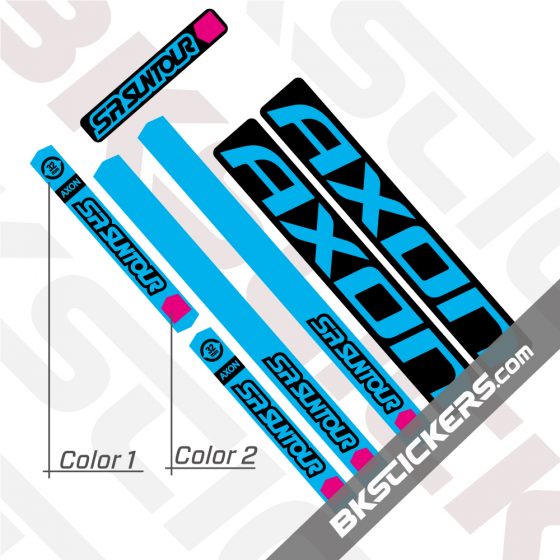 SR Suntour Axon 29 Decals kit - BkStickers.com - fork stickers